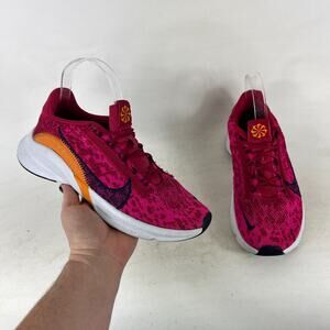 Nike SuperRep Go 3 Flyknit Next Nature Sneakers Women's 8 Pink Running Shoes